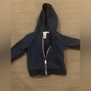 18 month old blue carters zip up hoodie